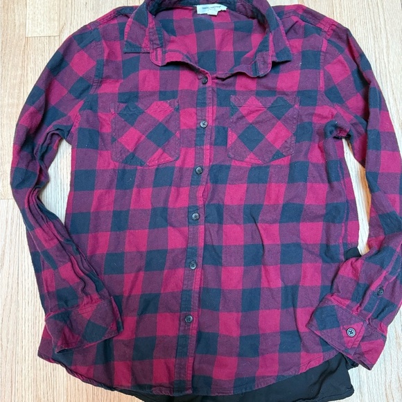 Beach Lunch Lounge Plaid Button Down Shirt - Picture 1 of 4